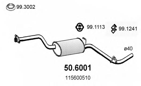 Купити FP7512G21 Polmostrow Вихлопна труба
