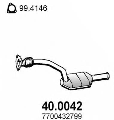 Штани глушника передні Renault (RVI) 8200162147