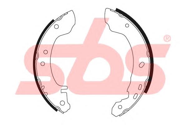 Колодки гальмові задні, барабанні SBS 18492722531 ціна, від 19.00 USD