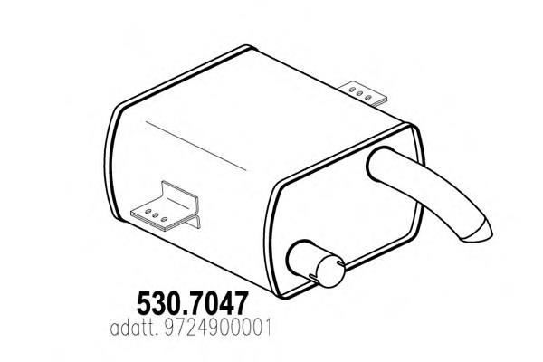 Глушник, середня і задня частина Mercedes A9724900001 ціна, від 1534.56 USD