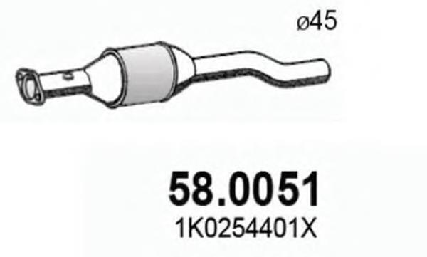 1K0254401EX VAG Каталітичний нейтралізатор відпрацьованих газів