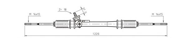 Рейка рульова WW4037 General Ricambi