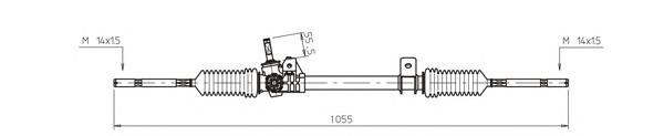 RE4042 General Ricambi Рейковий рульовий механізм