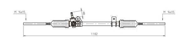 Рейка рульова RE4032 General Ricambi