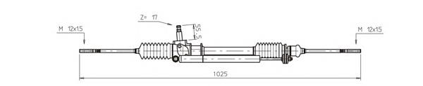 Рейка рульова FI4022 General Ricambi