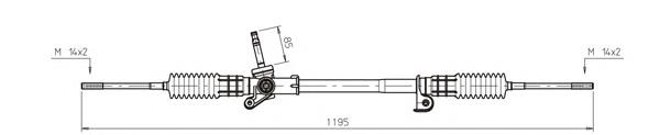 Рейка рульова FO4023 General Ricambi