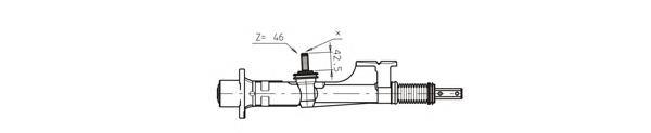 Рейка рульова AU4004 General Ricambi