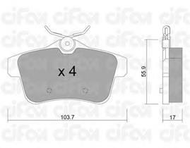 Купити 8228550 Cifam Задні колодки