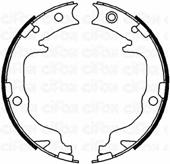 153362 Cifam колодки ручника/стоянкового гальма