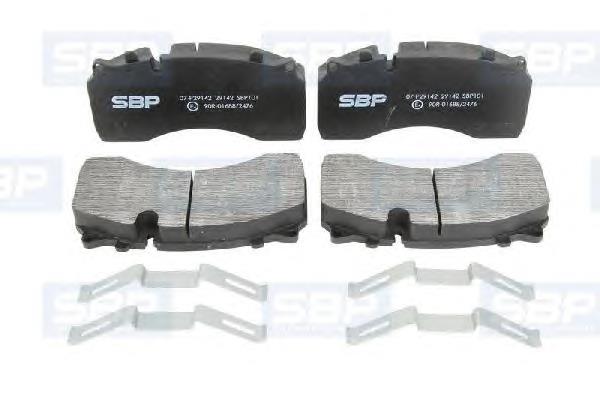 Гальмівні колодки SBP 07P29142 ціна, від 107.74 USD