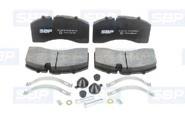 Задні гальмівні колодки SBP 07P29158 ціна, від 84.75 USD