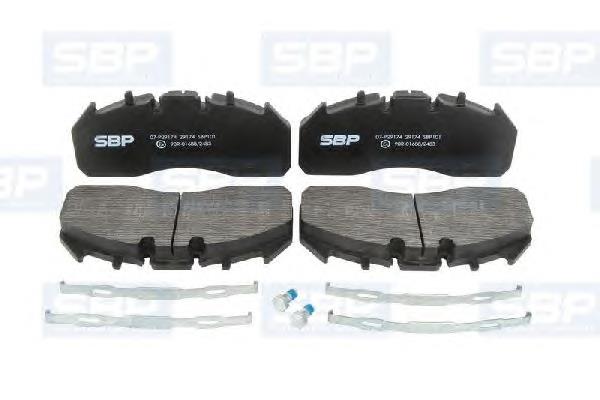 Гальмівні колодки SBP 07P29174 ціна, від 82.47 USD