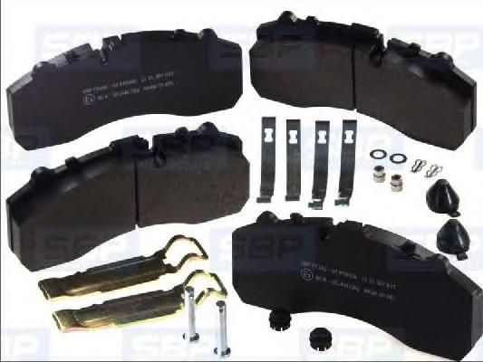 Задні гальмівні колодки SBP 07P29108 ціна, від 66.45 USD