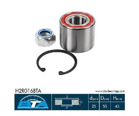 Підшипник маточини задньої BTA H2R016BTA ціна, від 14.92 USD