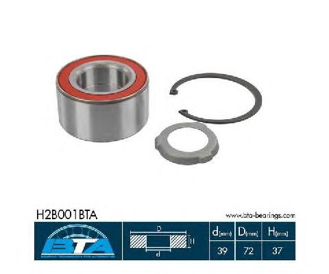 Підшипник маточини задньої BTA H2B001BTA ціна, від 13.82 USD