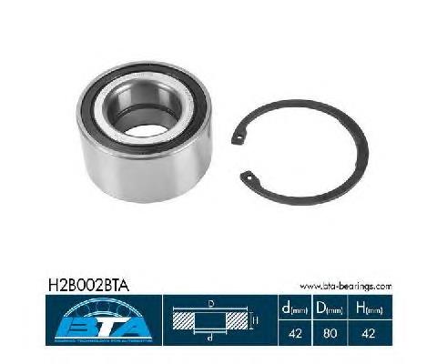Підшипник маточини задньої BTA H2B002BTA ціна, від 28.62 USD