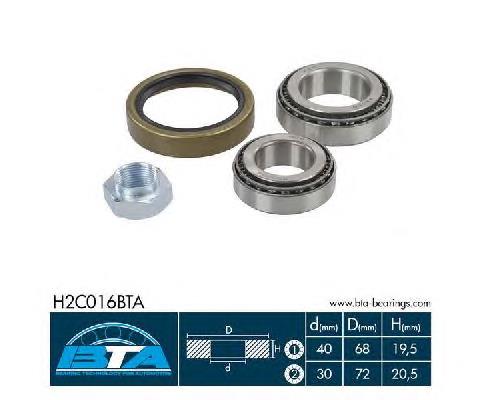 Підшипник маточини задньої BTA H2C016BTA ціна, від 15.43 USD
