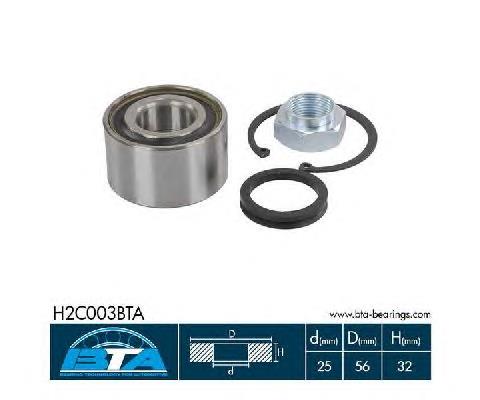 Підшипник задньої ступиці H2C003BTA BTA