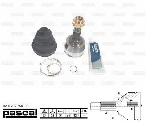 Купити G1F051PC Pascal Шарнір приводу зовнішній