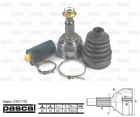Граната колісна Pascal G1R017PC ціна, від 30.35 USD