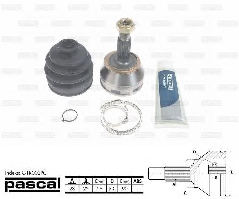 ШРУС зовнішній передній G1R002PC Pascal