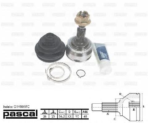 Граната колісна Pascal G1V001PC ціна, від 24.71 USD