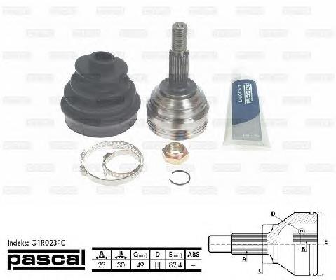 ШРУС зовнішній Pascal G1R023PC