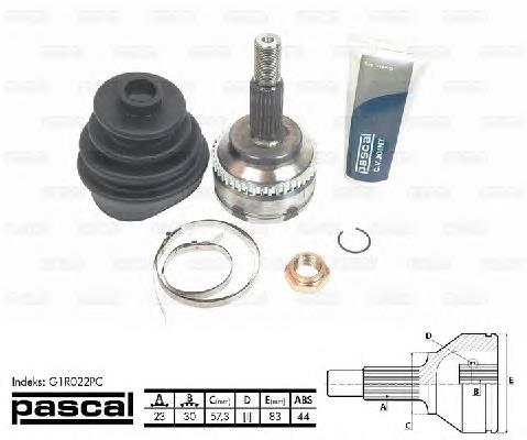 Граната колісна Pascal G1R022PC ціна, від 26.82 USD