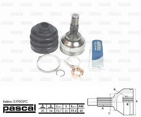 Граната колісна Pascal G1P005PC ціна, від 31.17 USD