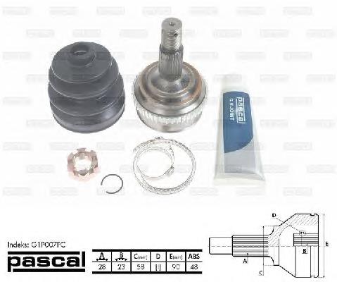 Граната колісна Pascal G1P007PC ціна, від 28.68 USD