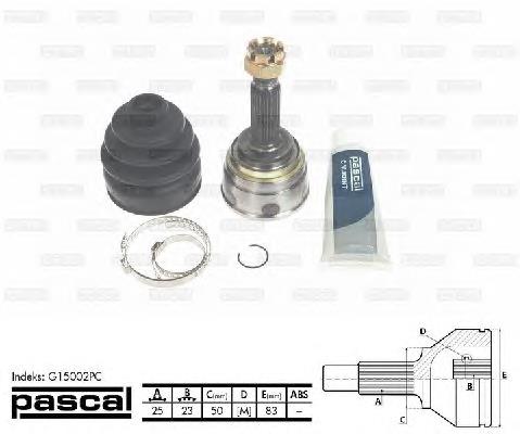 ШРУС зовнішній передній G15002PC Pascal