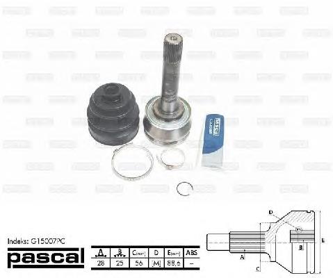 Купити G15007PC Pascal Шарнір приводу зовнішній