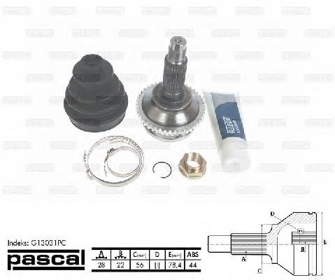 Купити G13031PC Pascal Шарнір приводу зовнішній
