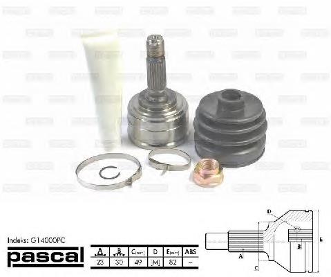 Купити G14000PC Pascal Пильник шарніра приводу