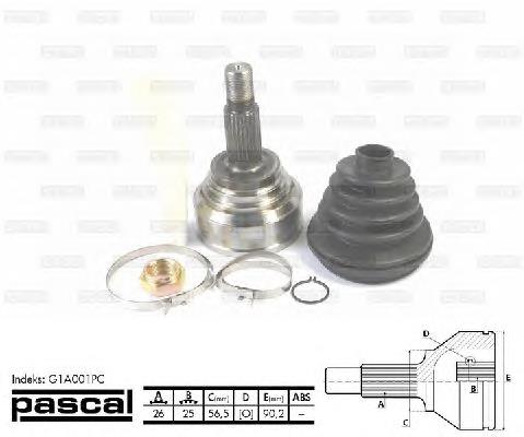 Купити G1A001PC Pascal Шарнір приводу зовнішній