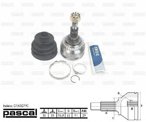 ШРУС зовнішній передній 302015100235 Magneti Marelli