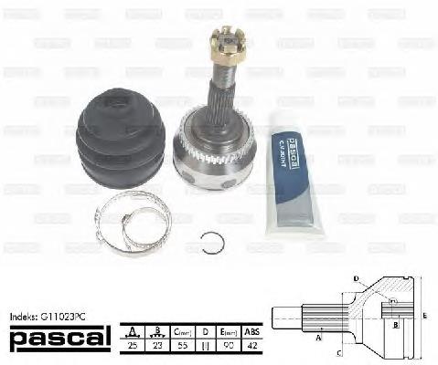 ШРУС зовнішній Pascal G11023PC