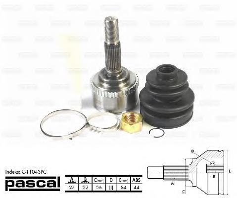 Купити G11043PC Pascal Шарнір приводу зовнішній