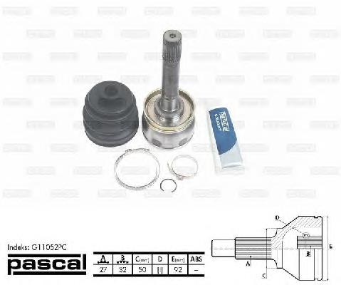 Купити G11052PC Pascal Шарнір приводу зовнішній
