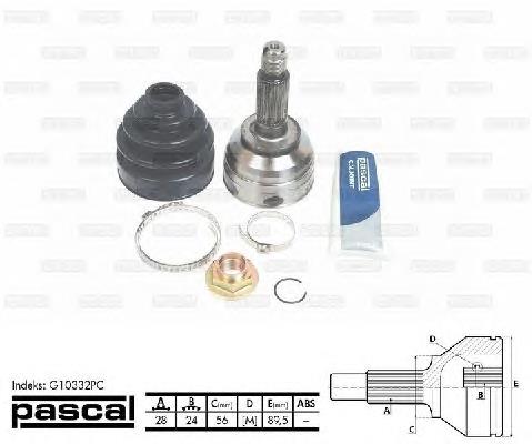 ШРУС зовнішній Pascal G10332PC