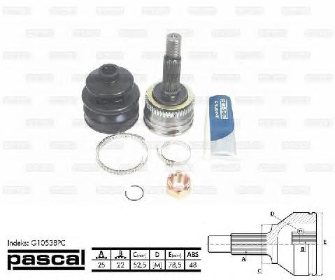 Купити G10538PC Pascal Шарнір приводу зовнішній