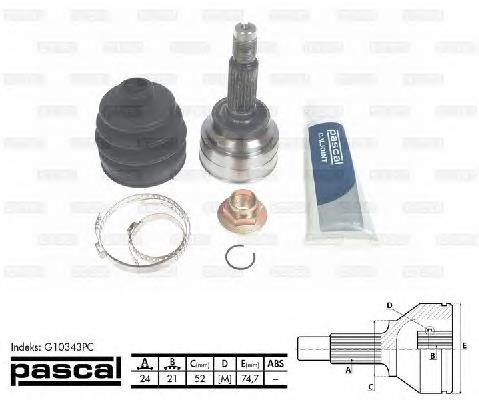 Купити G10343PC Pascal Шарнір приводу зовнішній