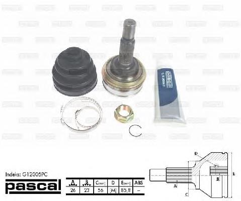 ШРУС зовнішній Pascal G12005PC