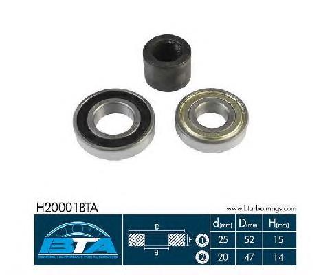 H20001BTA BTA Підшипник ступиці задньої