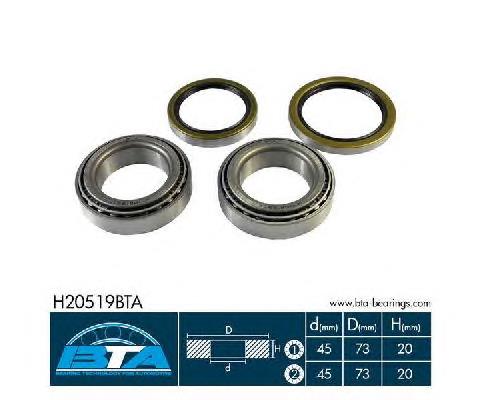 Підшипник задньої ступиці H20519BTA BTA
