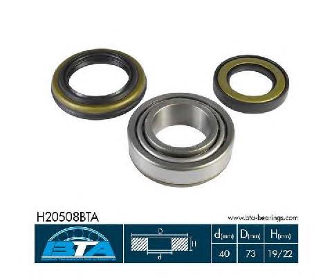 Підшипник задньої ступиці H20508BTA BTA