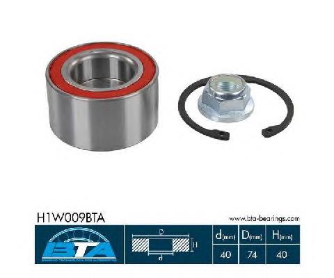 Підшипник маточини BTA H1W009BTA