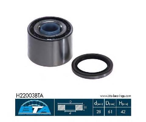 Підшипник задньої ступиці H22003BTA BTA