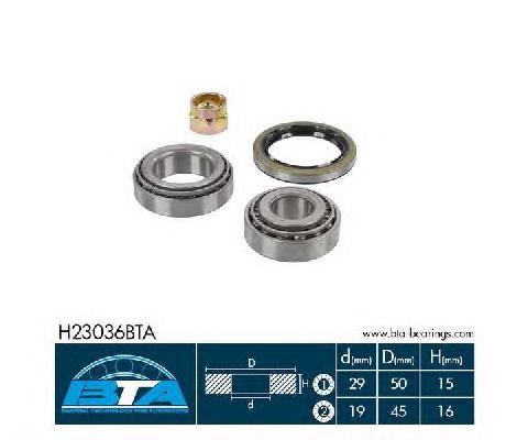 Підшипник маточини задньої BTA H23036BTA ціна, від 8.39 USD