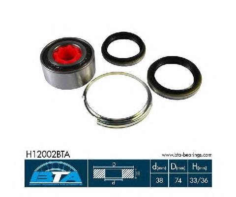 H12002BTA BTA Підшипник маточини передньої
